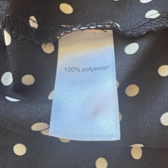 Maurices Polka Dot Tank Top - Size Large, Black/White - Picture 5 of 6